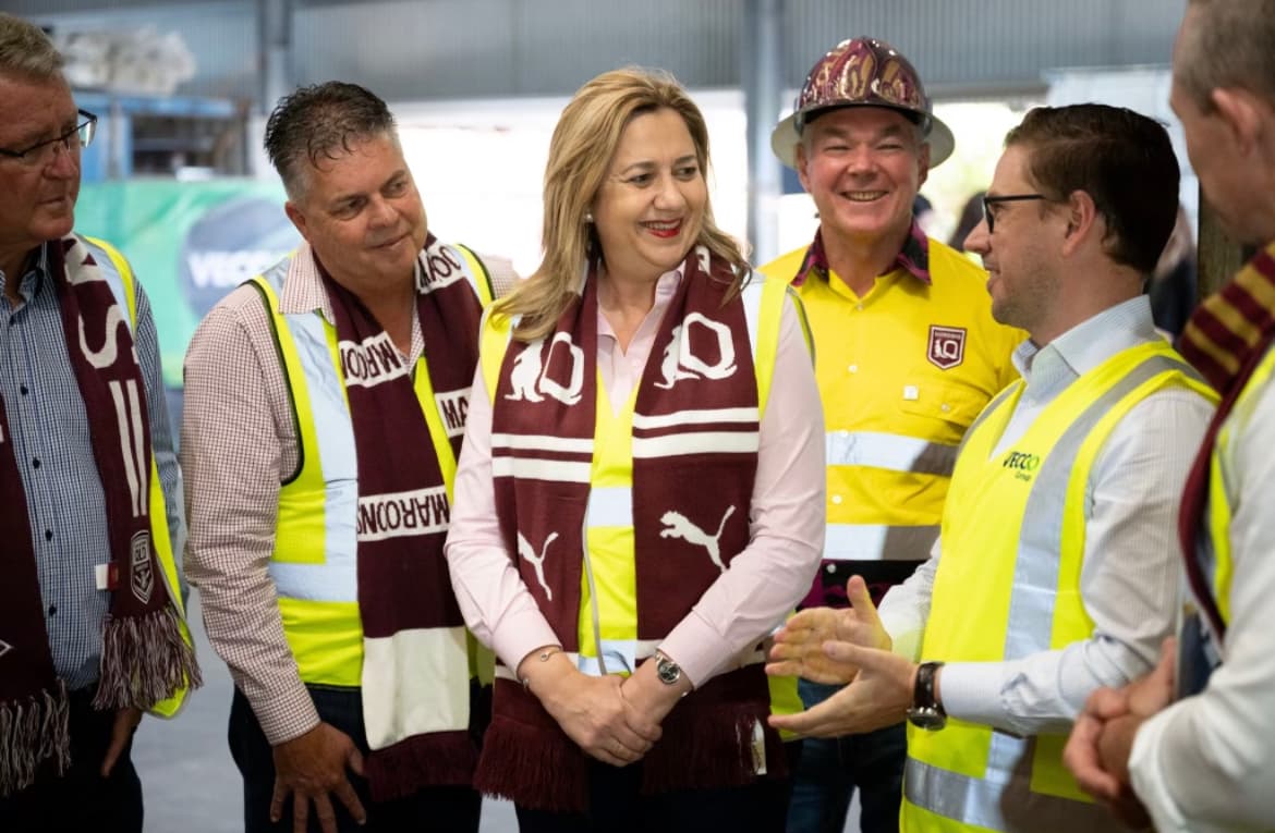 Queensland Premier opens Vecco Group Vanadium manufacturing facility and announces Sumitomo and Vecco battery in SE Queensland.